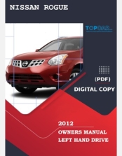 NISSAN ROGUE 2012 OWNERS MANUAL